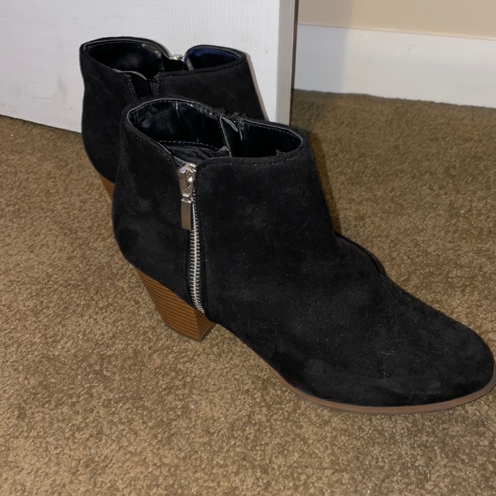 Black booties size 9